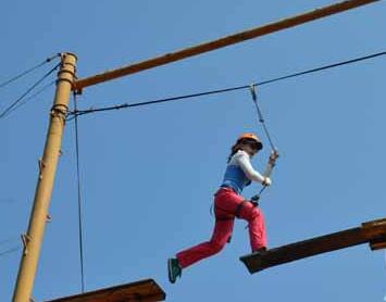 戶外拓展訓練中防墜器的使用